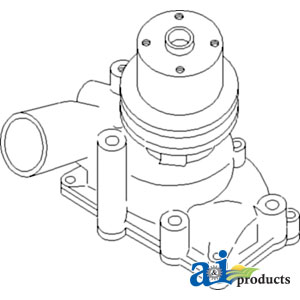 Replaces A-157400AS WATER PUMP W// PULLEY Details about  / A/&I Prod