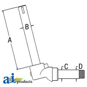 Replaces A-70261052 SPINDLE LH/RH Details about   A&I Prod 