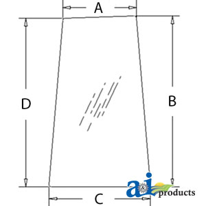 A-242539A4: Glass, Side (LH) A-242539A4: Glass, Side (LH)