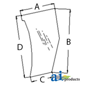 A-3806585M2 Tinted - Glass, Front, Lower (LH) A-3806585M2 Tinted - Glass, Front, Lower (LH)