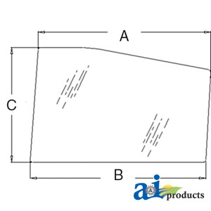 A-3902150M1 Glass, Front, Lower (RH)