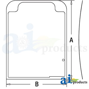 A-4651653: John Deere Upper Front Windshield A-4651653: John Deere Upper Front Windshield