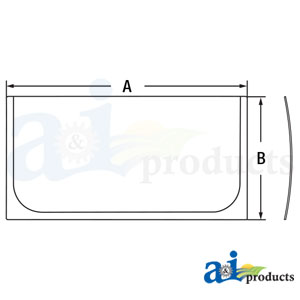 A-4664383: John Deere Lower Windshield A-4664383: John Deere Lower Windshield