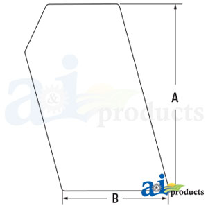 A-6702731 Side Glass 6702731 Side Glass, Stationary