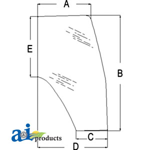 A-86002304: Glass, Door (RH)