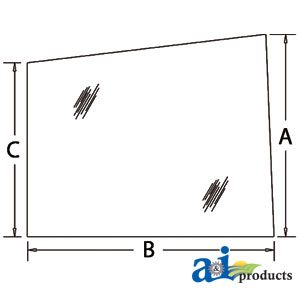 A-9861003: Glass, Side (LH) - Fixed A-9861003: Glass, Side (LH) - Fixed