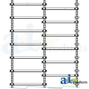 A-AH207777-557 Wide Spaced Feederhouse Chain for John Deere Combines A-AH207777-557 Wide Spaced Feederhouse Chain for John Deere Combines