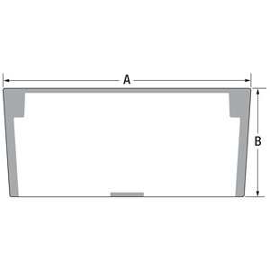 John Deere AT436958 Front Windshield Glass