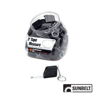 Part # A-B1FBW996 3' Mini Tape Measure, Fishbowl (qty 50)