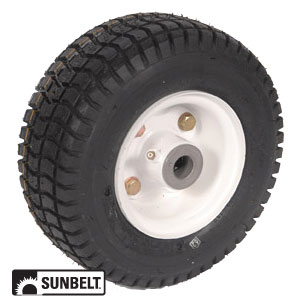 Velke Sulky Wheel-Turf 9X3.5X4 White FP Item A-B1FP108