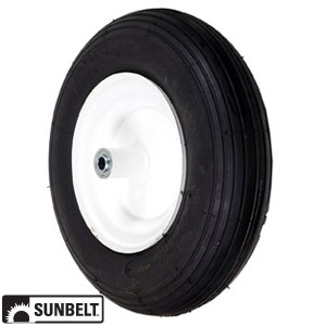 Wheel-Ribbed 4.8X4X8 White FP Item A-B1FP110