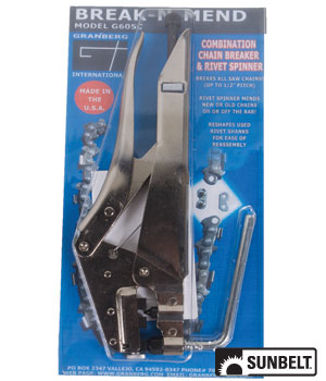 Break-N-Mend, adjustable to handle all chain pitches up to 5/8 Item A-B1G605 705-319