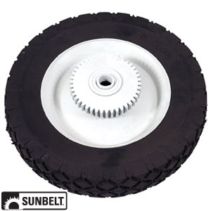 Lesco, Toro Wheel Horse Wheel Deck 42T, 8 X 1.75, Diamond Tread, White 50299 Item A-B1SB2984