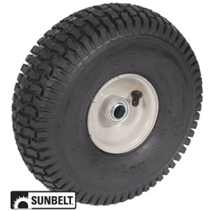 Snapper Rear Engine Mower Tubeless Turf Front Wheel Assembly 11X4X4 Gray Rim Item A-B1WL29, 5-3304