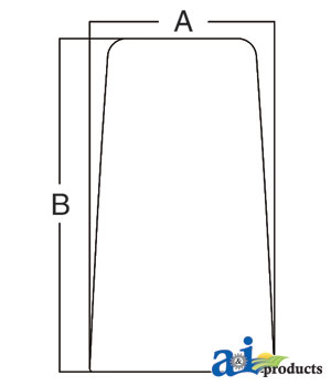 A-3233037R2: Glass, Front Lower (RH)