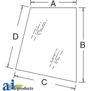 A-L112892 Tinted Glass, Door, Upper (LH/RH) A-L112892 Tinted Glass, Door, Upper (LH/RH)