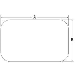 John Deere T242805 Rear Window Glass