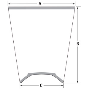 John Deere T394678 Glass